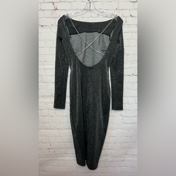 The One by Lichi Fitted Open Back Metallic Dress - Picture 1 of 11